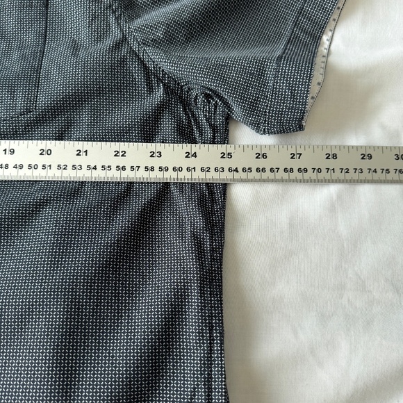 IKE Behar Men's‎ Short Sleeve X Patterned Casual Button Up Shirt Charcoal XXL - Picture 9 of 12
